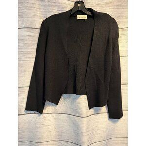 MM Lafleur Ribbed Open-Front Cardigan Sweater L